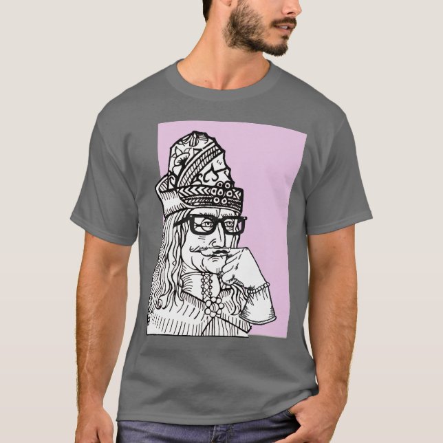 Hipster Uncle Vlad T-Shirt (Front)