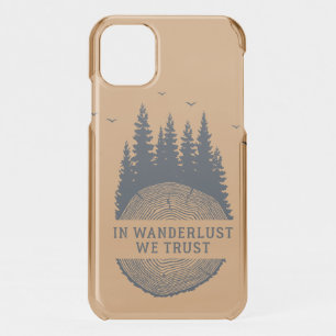 Hipster Wanderlust Outdoors Illustration  iPhone 11 Case