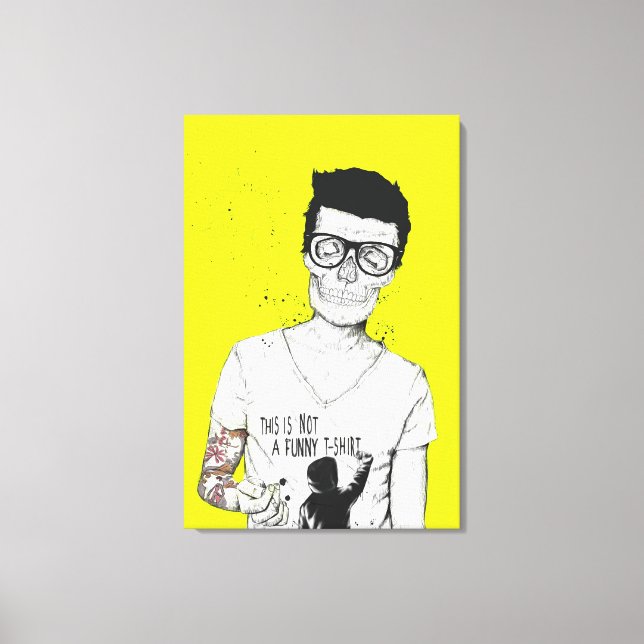 hipsters not dead canvas print (Front)
