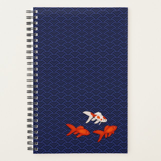 Hiragana & Goldfish Personalized Japanese Student Planner (Front)