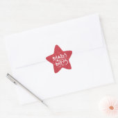[Hiragana] happy birthday Star Sticker (Envelope)