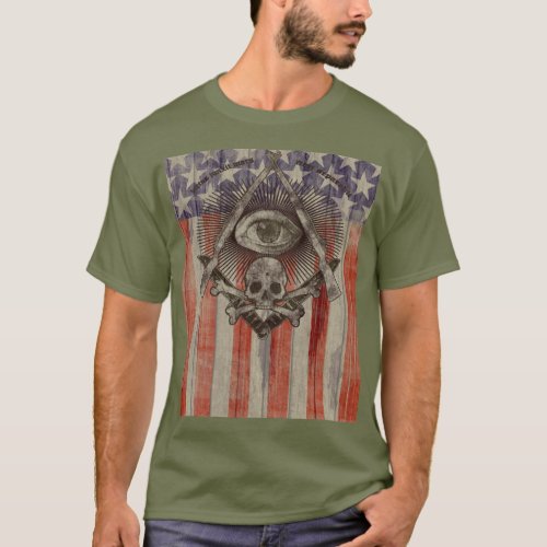 Hiram Abiff Freemason with American colors Shirt