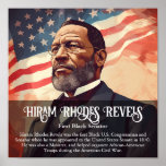Hiram Rhodes Revels Black History Month Classroom Poster