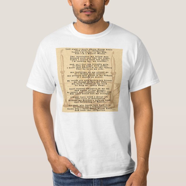 Hiram's Poem T-Shirt (Front)