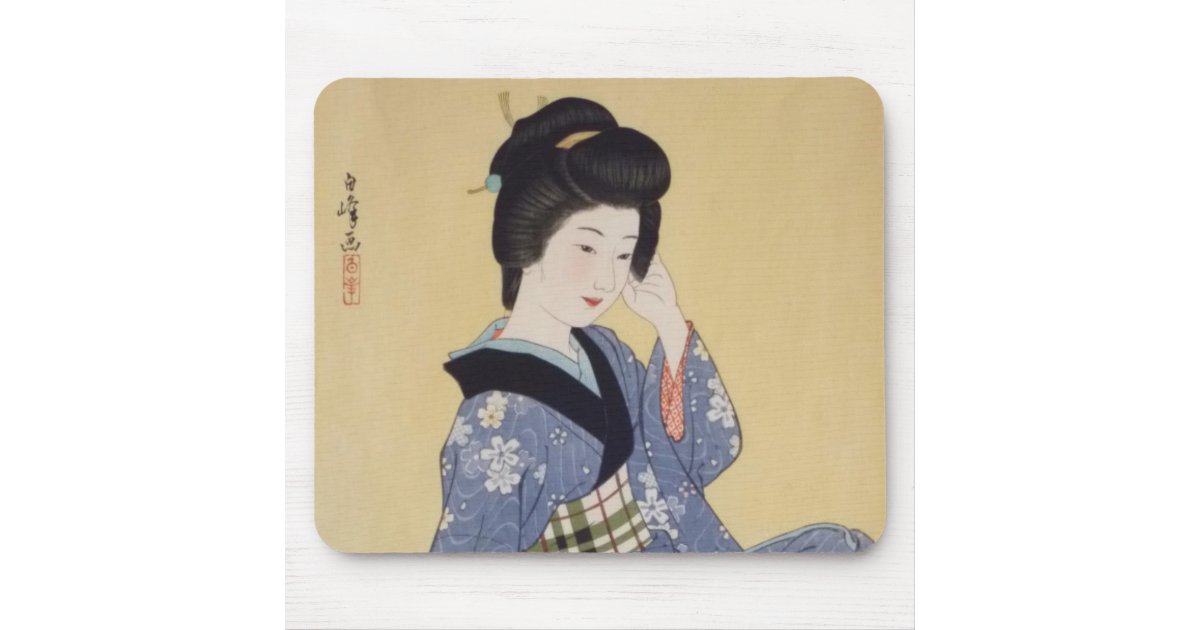 Hirano Hakuho's Young Girl Mouse Pad