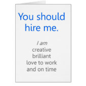 Hire me (Front)