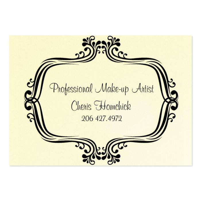 HiRes, Make up Artist, Cheris Homchick Business Card Template