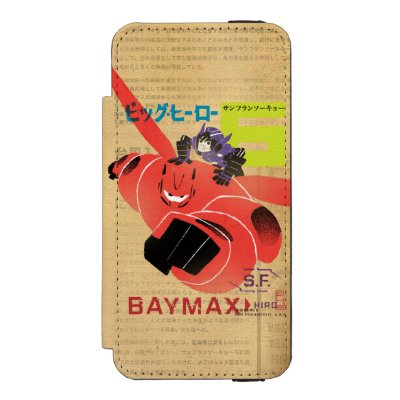 Hiro And Baymax Propaganda Wallet Case For iPhone SE/5/5s