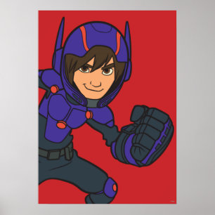 Hiro Hamada Purple Poster