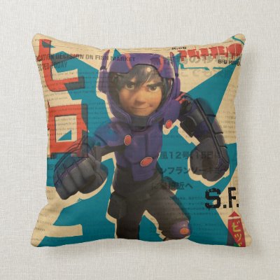 Hiro Propaganda Throw Pillow