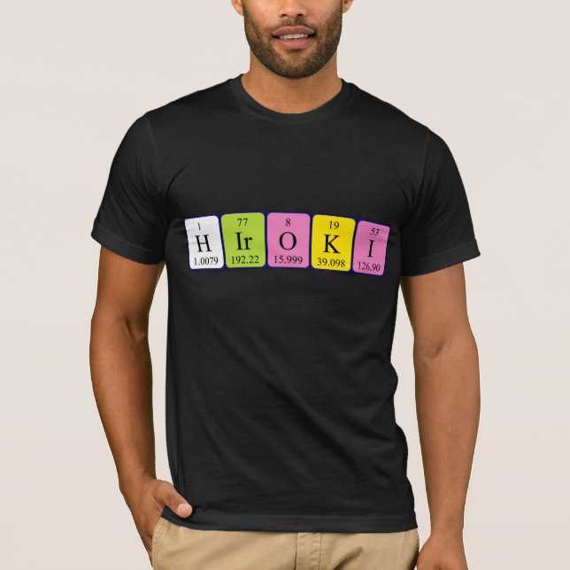 Hiroki periodic table name shirt (Front)