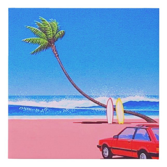 Hiroshi nagai art  faux canvas print (Front)