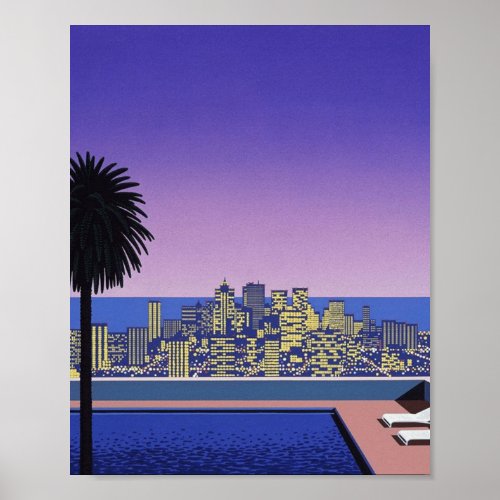 Hiroshi Nagai Beach _ HIROSHI NAGAI ART Poster