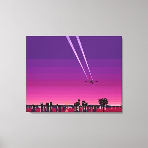 Hiroshi Nagai plane Hiroshi Nagai art Canvas Print