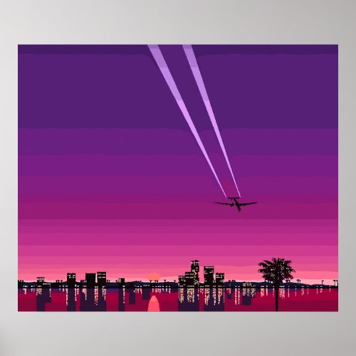 Hiroshi Nagai plane Hiroshi Nagai art Poster