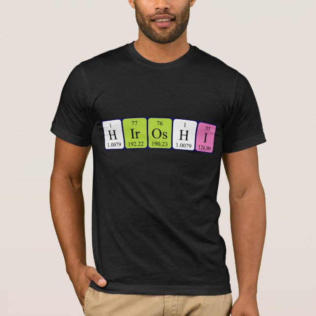 Hiroshi periodic table name shirt (Front)