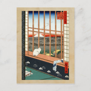Hiroshige Asakusa Ricefields and Torinomachi Festi Postcard