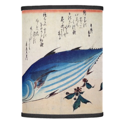 Hiroshige Katsuo Skipjack Tuna Woodcut Lamp Shade