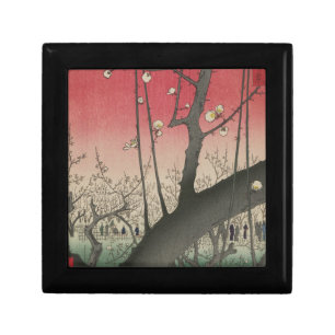Hiroshige Plum Estate Kameido: Vintage Japanese Gift Box