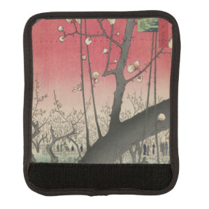 Hiroshige Plum Estate Kameido: Vintage Japanese Luggage Handle Wrap