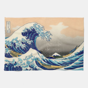 Hiroshige The Great Wave Off Kanagawa Kitchen Towel