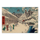 Hiroshige winter landscape japan ukiyo-e antique (Front Horizontal)
