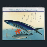 Hiroshige's A Shoal of Fishes Japanese Fish Print Calendar<br><div class="desc">from A Shoal of Fishes by Utagawa Hiroshige A classic colorful artwork that has passed into the public domain and makes wonderful gifts and other products. This is from the famous series A Shoal of Fishes, showing seasonal fish along with some plants and blossoms. It has been edited and enhanced...</div>