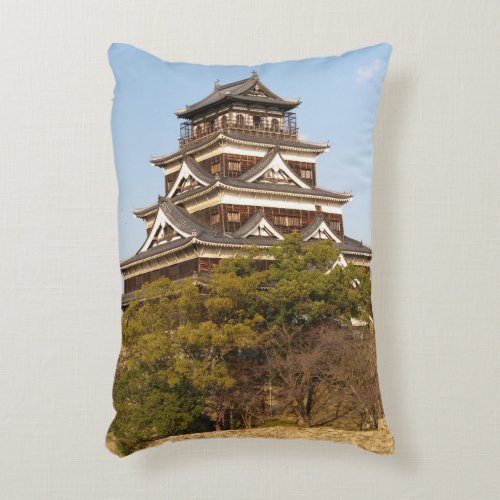 Hiroshima Castle 広島城 Hiroshima Japan Accent Pillow