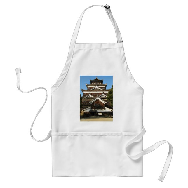 Hiroshima Castle 広島城, Hiroshima, Japan Adult Apron (Front)