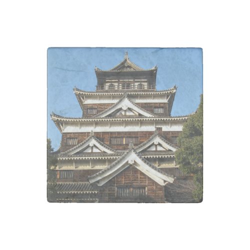 Hiroshima Castle 広島城 Hiroshima Japan Stone Magnet