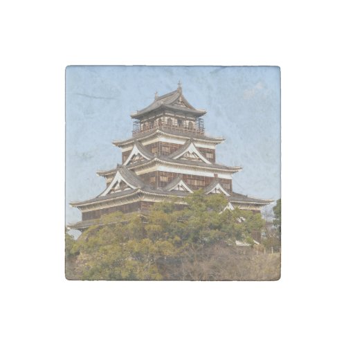 Hiroshima Castle 広島城 Hiroshima Japan Stone Magnet