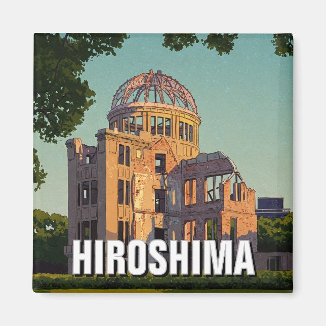 Hiroshima Japan Peace Dome Travel Magnet (Front)