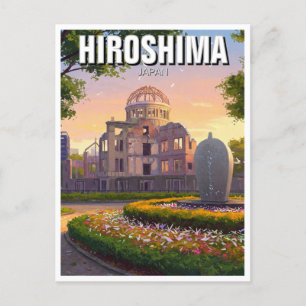 Hiroshima Japan Peace Dome Travel Postcard
