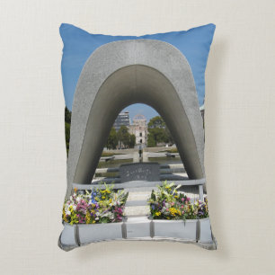Hiroshima Memorial Cenotaph Accent Pillow