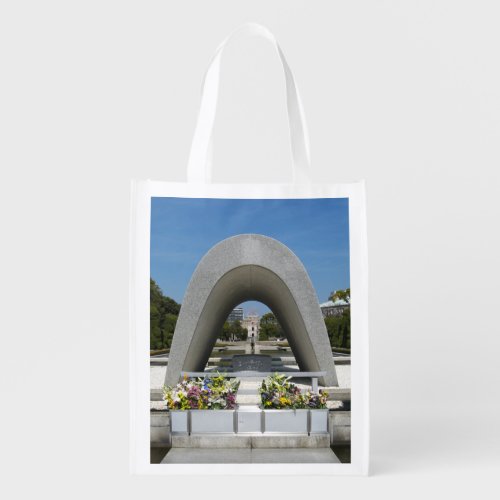 Hiroshima Memorial Cenotaph Grocery Bag