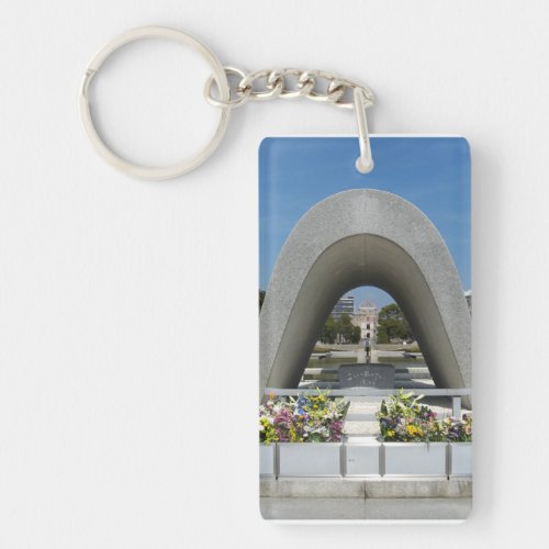 Hiroshima Memorial Cenotaph Keychain