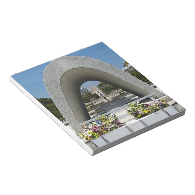 Hiroshima Memorial Cenotaph Notepad (Angled)