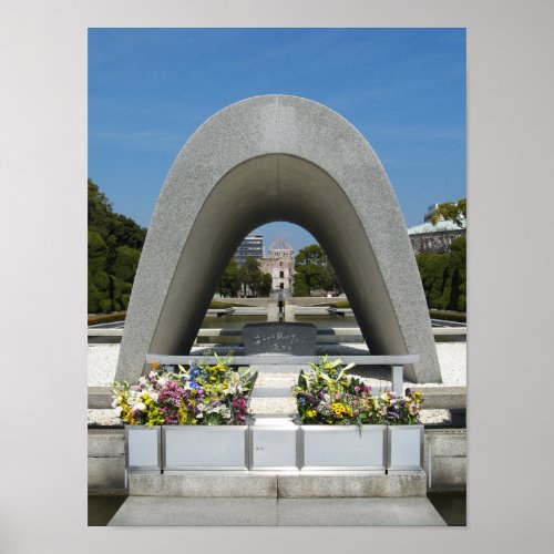 Hiroshima Memorial Cenotaph Poster