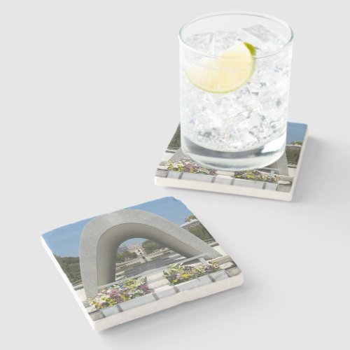 Hiroshima Memorial Cenotaph Stone Coaster