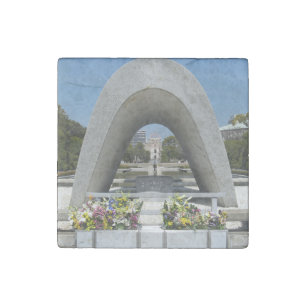 Hiroshima Memorial Cenotaph Stone Magnet