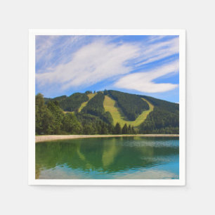 Hirschenkogel in Summer - Water Reflections Napkins