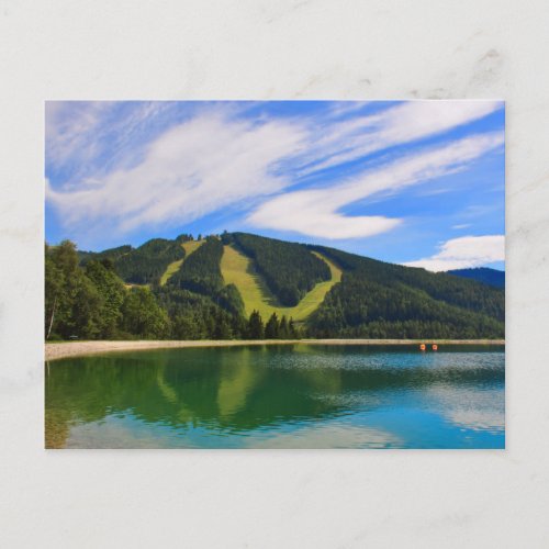 Hirschenkogel in Summer _ Water Reflections Postcard