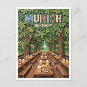 Hirschgarten Munich Germany Postcard