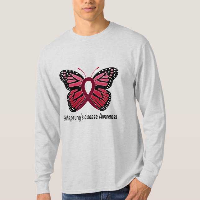 Hirschsprung's Disease Butterfly of Hope T-Shirt (Front)