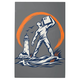 Hirtshals 100th Anniversary – The Jubilee Stone Metal Print