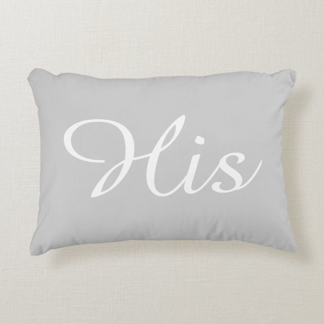 His Accent Pillow (Front)