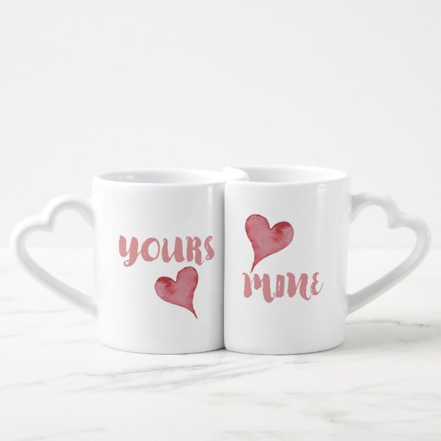 His and Her Personalized Lovers' mug (Front Nesting)