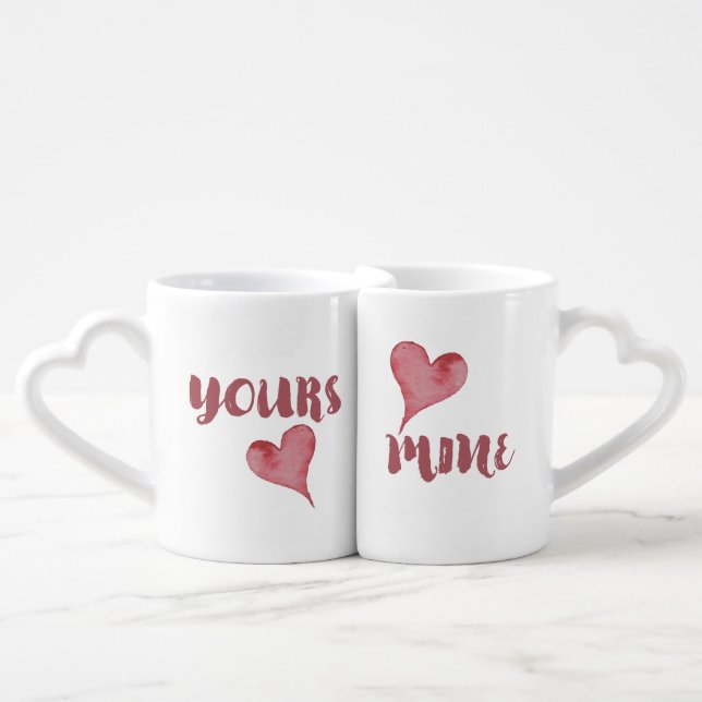 His and Her Personalized Lovers' mug (Front Nesting)