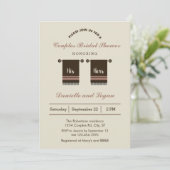 His and Hers Bridal Shower Invitation (Standing Front)