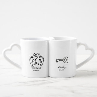  His and Hers Coffe Mug valentines day Couple Gift